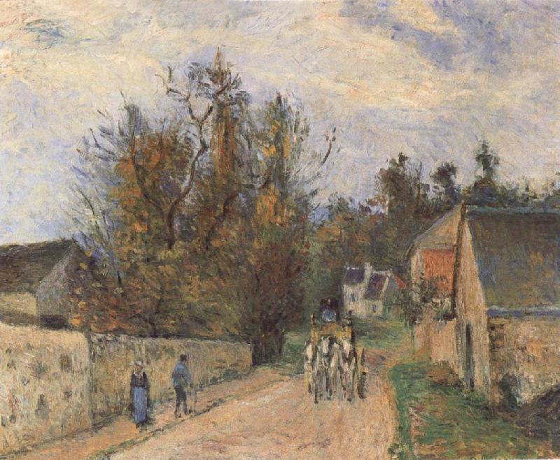 Camille Pissarro The Mailcoach The Road from Ennery to the Hermitage oil painting picture